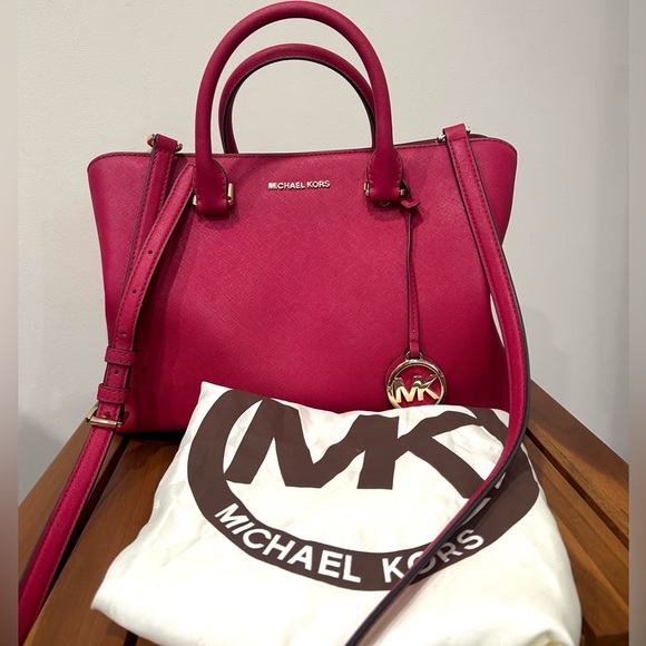 MICHAEL Michael Kors Handbags - MICHAEL Michael Kors Saffiano Leather Medium Sutton Satchel